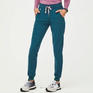 Figs Zamora Jogger Scrub Pants - Caribbean Blue M